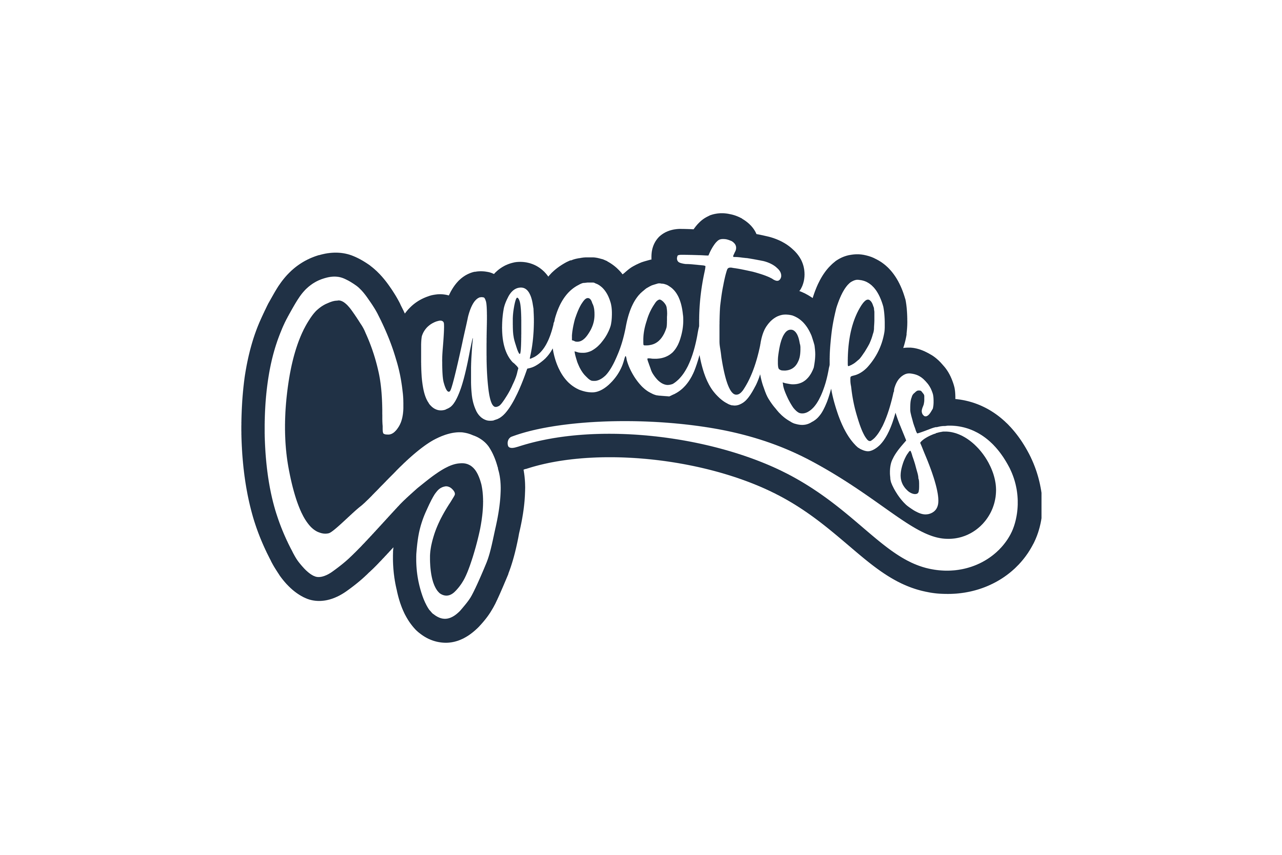 Logotipo de Sweetels con diseño divertido y lenguaje visual colorido