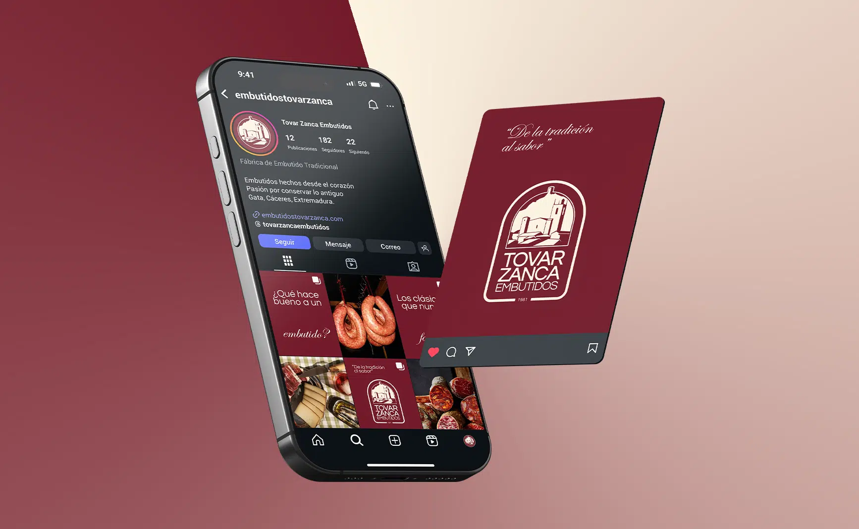 Diseño de publicaciones para redes sociales de Embutidos Tovar Zanca