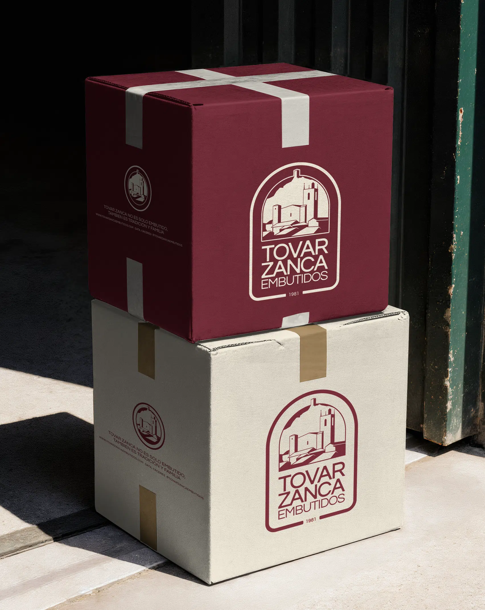 Rebranding y diseño de packaging para Embutidos Tovar Zanca con estética tradicional